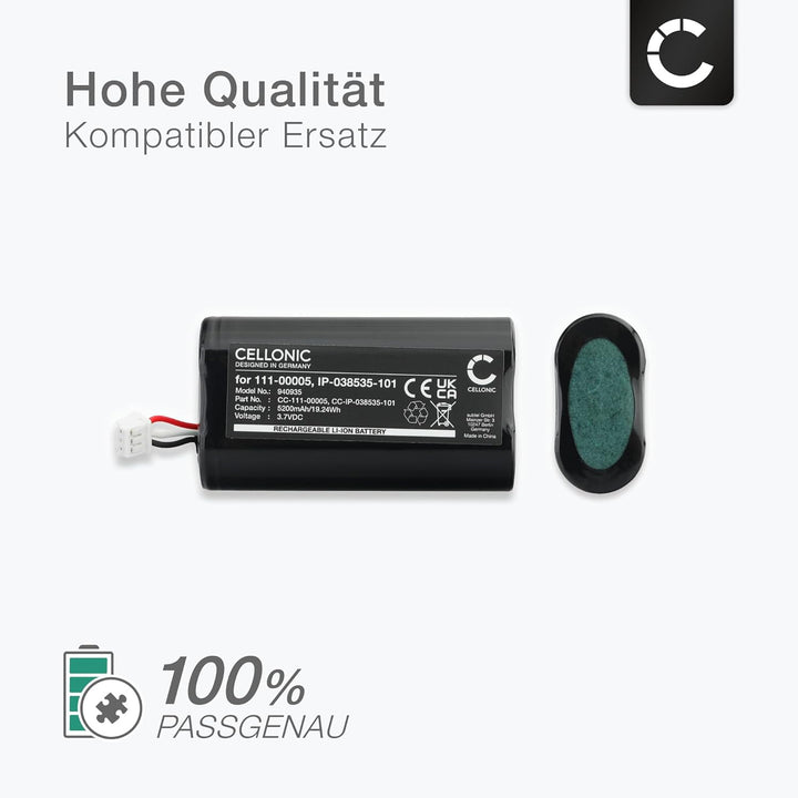 CELLONIC® Ersatzakku 111-00005, IP-038535-101 für Sonos Roam Lautsprecher Musikbox Akku 5200mAh Soun