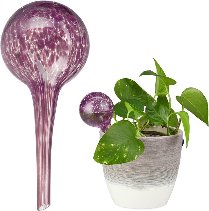 Relaxdays 20 x Bewässerungskugel, dosierte Pflanzen Bewässerung Blumen, Giesshilfe Büro, drinnen & d