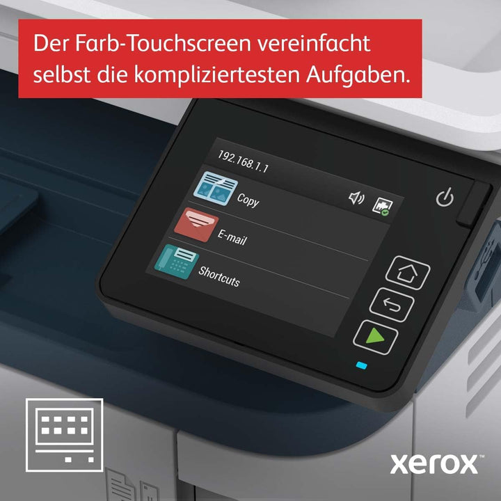Xerox B315 Multifunktionsdrucker, grau/blau, USB, LAN, WLAN, Scan, Kopie, Fax