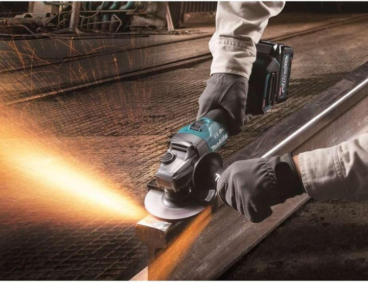 Makita GA005GM201 Akku-Winkelschleifer 40V max. / 4,0 Ah, 2 Akkus + Ladegerät im MAKPAC mit 2 Akkus