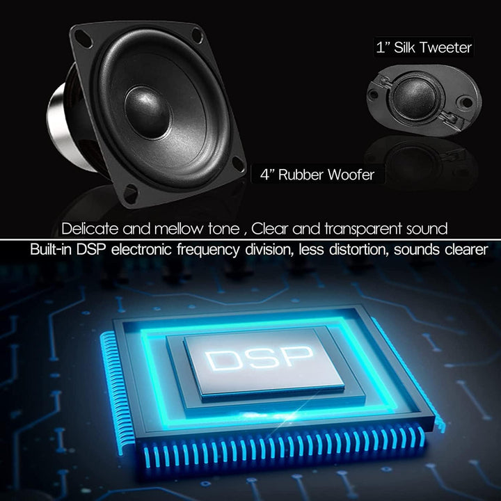 WISCENT HiFi-System Stereo-Systeme mit Bluetooth (CD-Player, DVD-Player, UKW-Radio, USB, AUX-Eingang