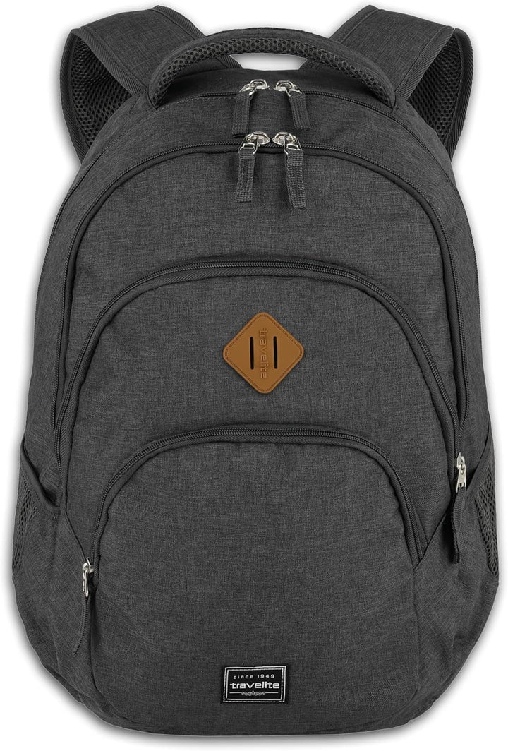 Travelite Rucksack Handgepäck mit Laptop Fach 15,6 Zoll, Gepäck Serie BASICS Daypack Melange: Modisc