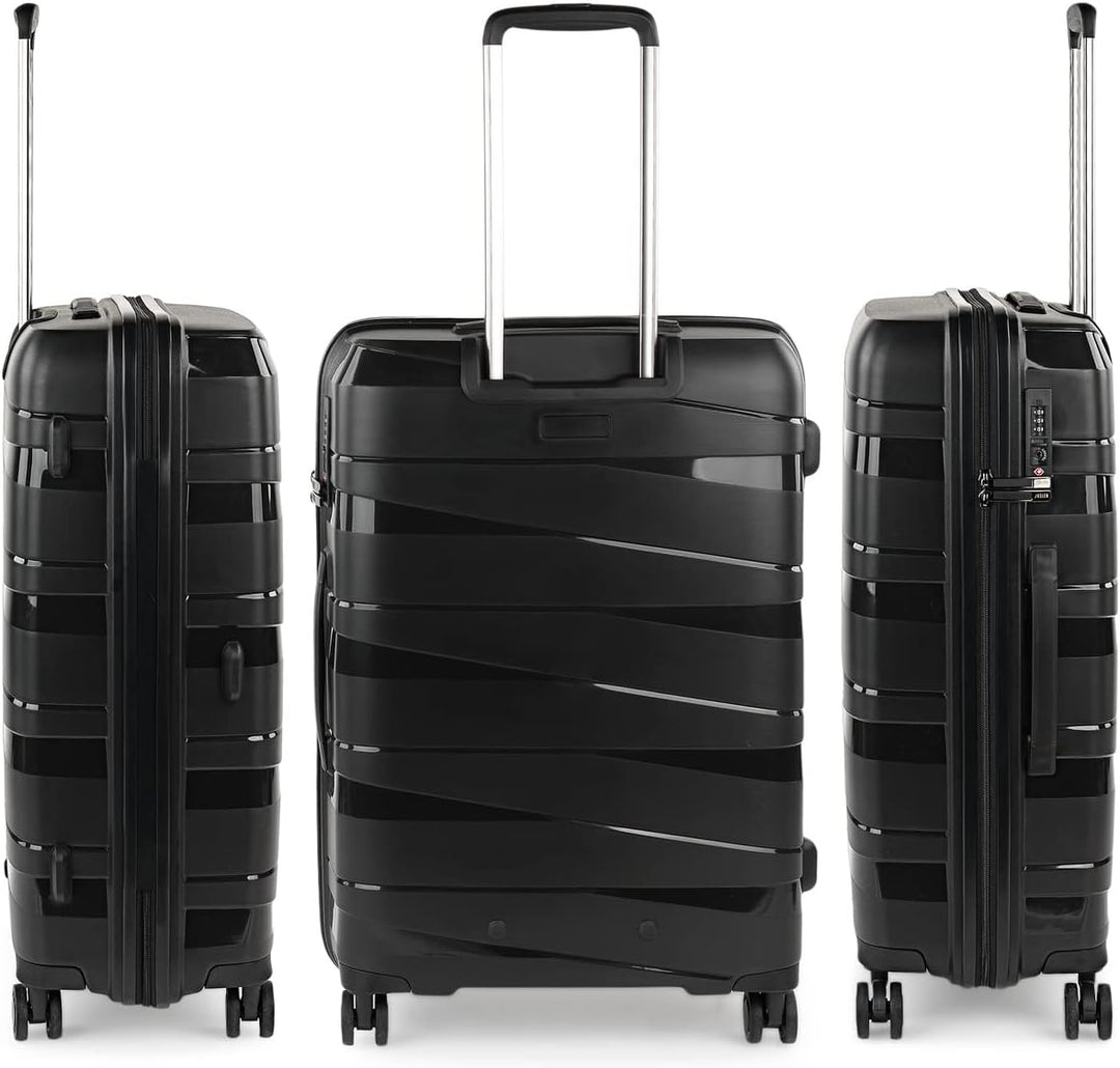 JASLEN - Koffer Gross 4 Räder Grosser Koffer Leichte - PP Reisekoffer Gross für Flugzeuge Koffer Har