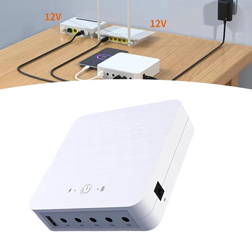 Mini-USV unterbrechungsfreie Stromversorgung, 13200 mAh Mini-USV, unterbrechungsfreie Powerbank, Rou