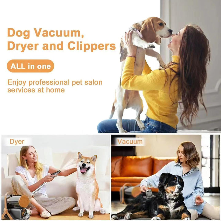 TACO's Choice 3-in-1 Pet Professional Pflege Vakuum, Trockner und Clipper Pflege Werkzeuge für Hunde