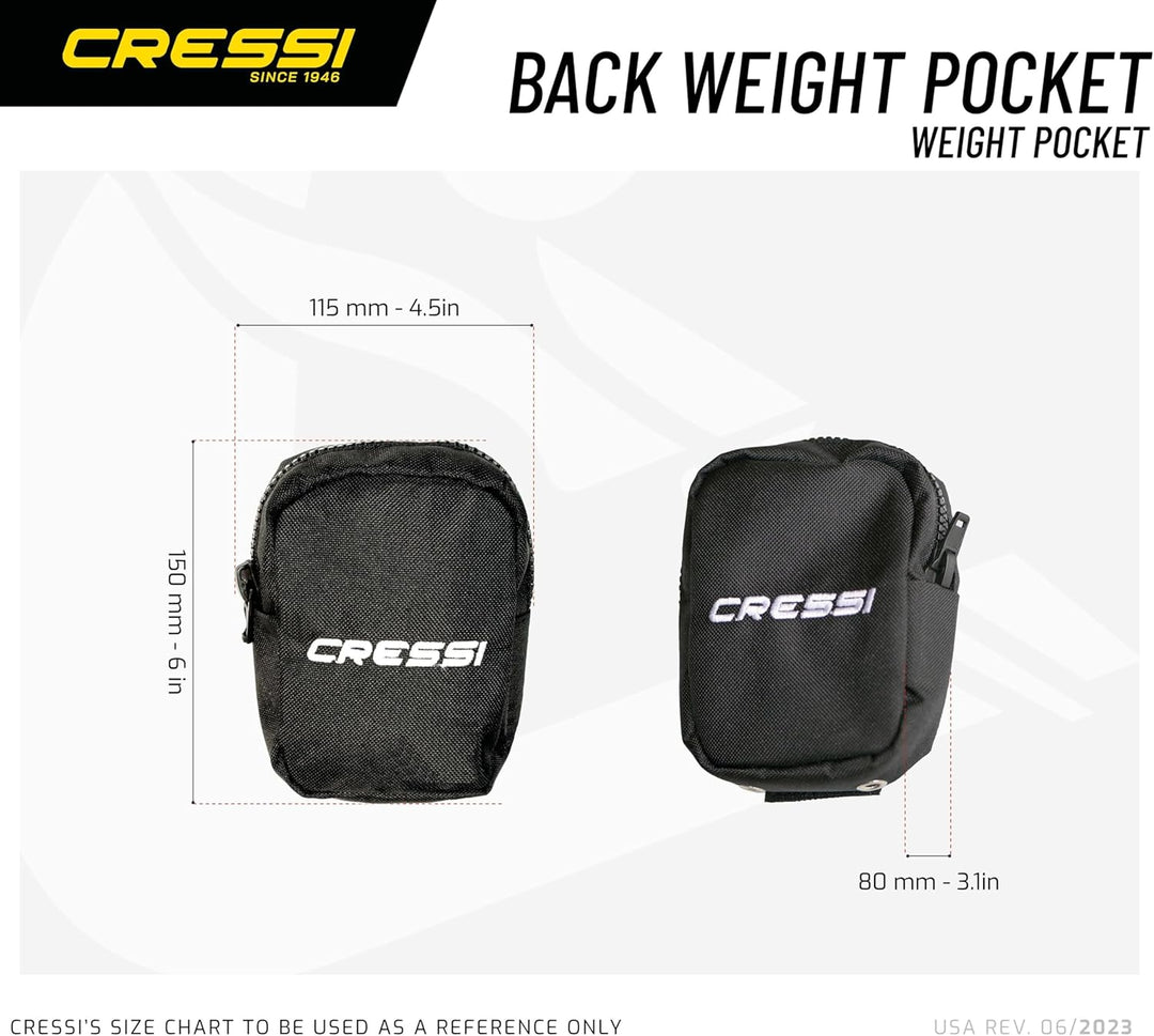 Cressi Bleitaschen zum Tauchjacket Cam Band Trim Weight Pockets, Cam Band Trim Weight Pockets