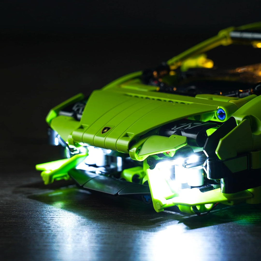 LocoLee Licht Kompatibel mit Lego Lamborghini Huracán Tecnica, Led Beleuchtungs Compatible with Lego
