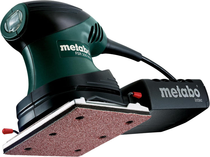 Metabo Sander FSR 200 Intec (600066500) Kunststoffkoffer, Schleifplatte: 114 x 102 mm (1/4 Sheet) ,