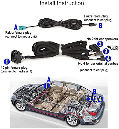ERISIN BZ6M Verlängerungskabel für Mercedes Benz W211 W463 W219 W215 W220 verfügt über EIN 6 m lange