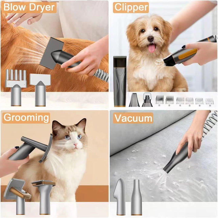 TACO's Choice 3-in-1 Pet Professional Pflege Vakuum, Trockner und Clipper Pflege Werkzeuge für Hunde