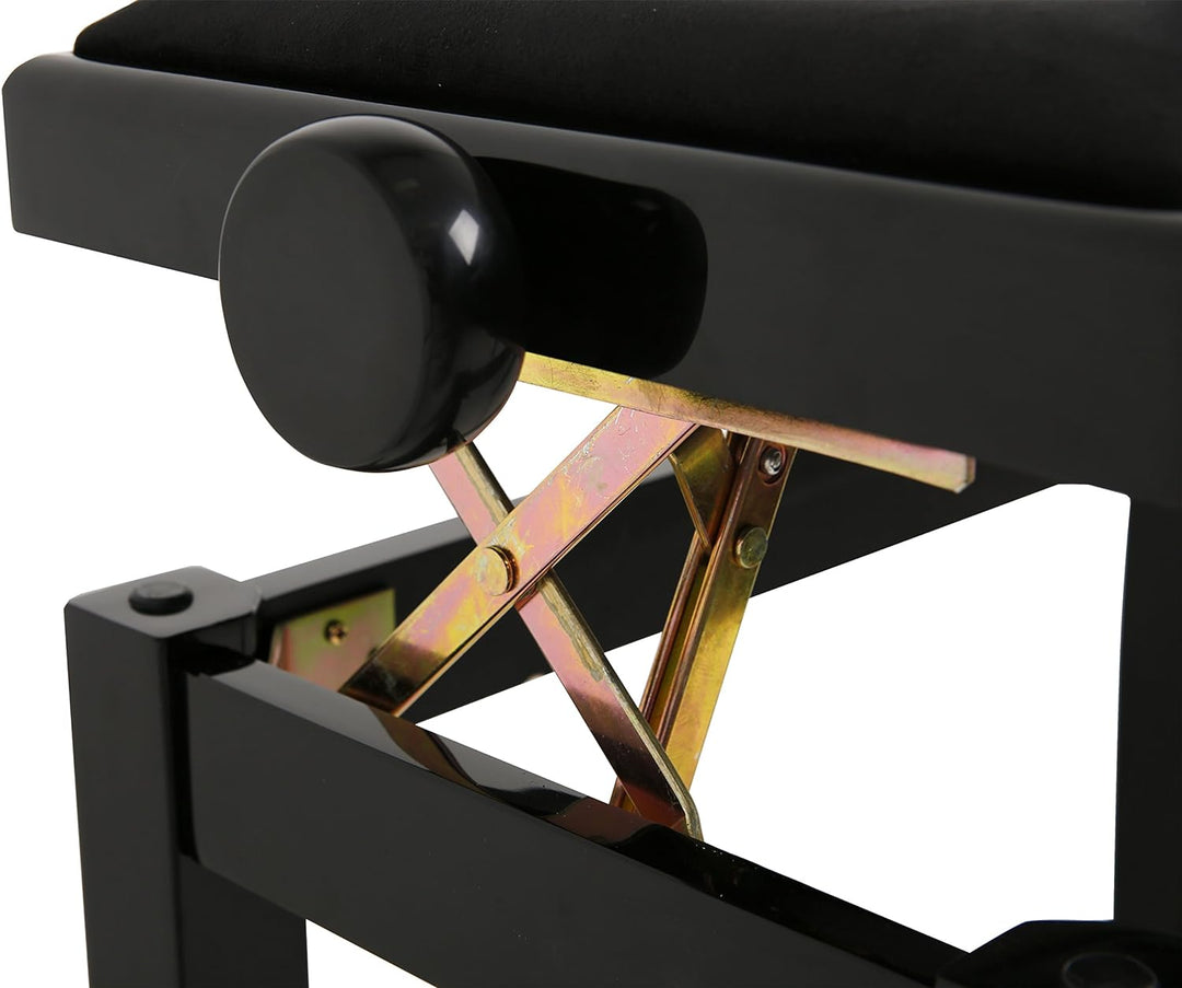 GEWA Pianobänke, Pianostuhl Deluxe schwarz hochglanz Schwarz Hochglanz Deluxe, Schwarz Hochglanz Del