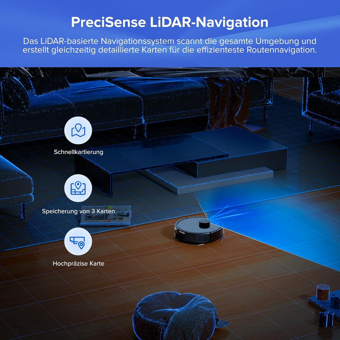 roborock Q7 L5+ Set Saugroboter mit Automatischer Staubentleerung, Dual Anti-Tangle System, 8.000 Pa