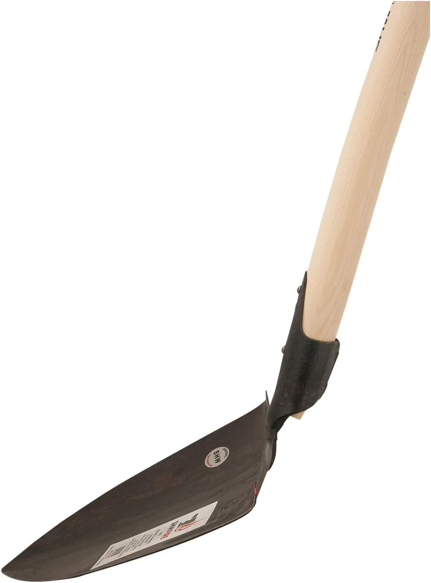 SHW-FIRE Sandschaufel - Geschmiedeter Stahl und Langer 130 cm Holzstiel - Ideal zum Aufnehmen und Fo
