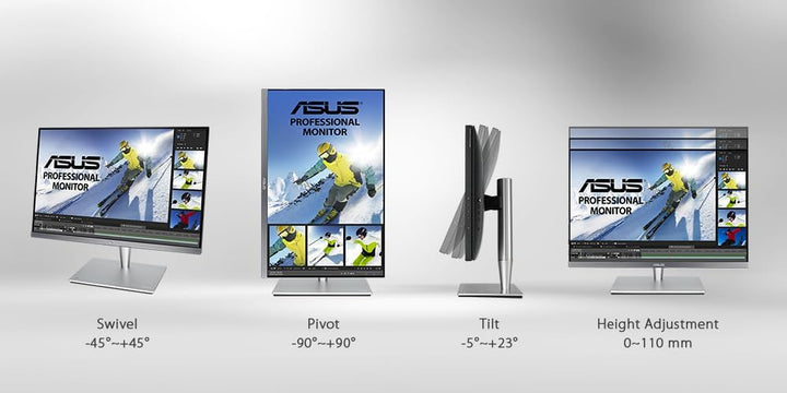ASUS ProArt PA24AC | 24.1 Zoll WUXGA Professioneller Monitor | 16:10 IPS, 1920x1200 | ergonomisch, P