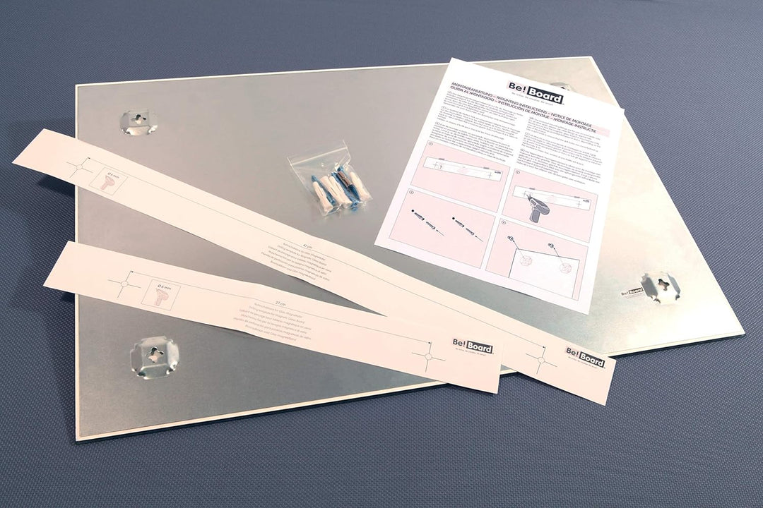 Be!Board B1201 Glas-Magnettafel schwarz, 60 x 40 cm, Memoboard magnetisch schwarz 60 x 40 cm, schwar