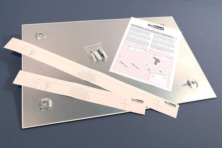 Be!Board B1201 Glas-Magnettafel schwarz, 60 x 40 cm, Memoboard magnetisch schwarz 60 x 40 cm, schwar