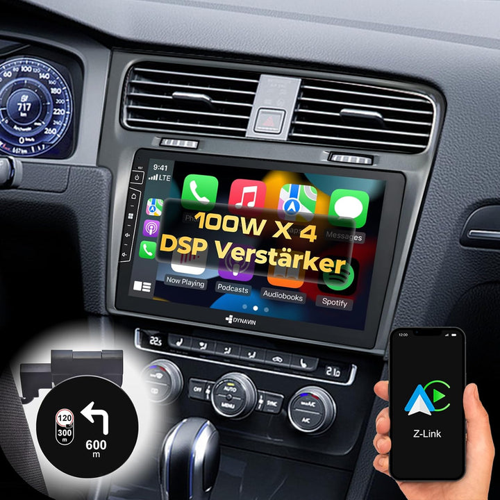 DYNAVIN Android Autoradio Navi für VW Golf 7 Golf VII, mit 4 * 100W DSP Verstärker | DAB+ Radio; Kom