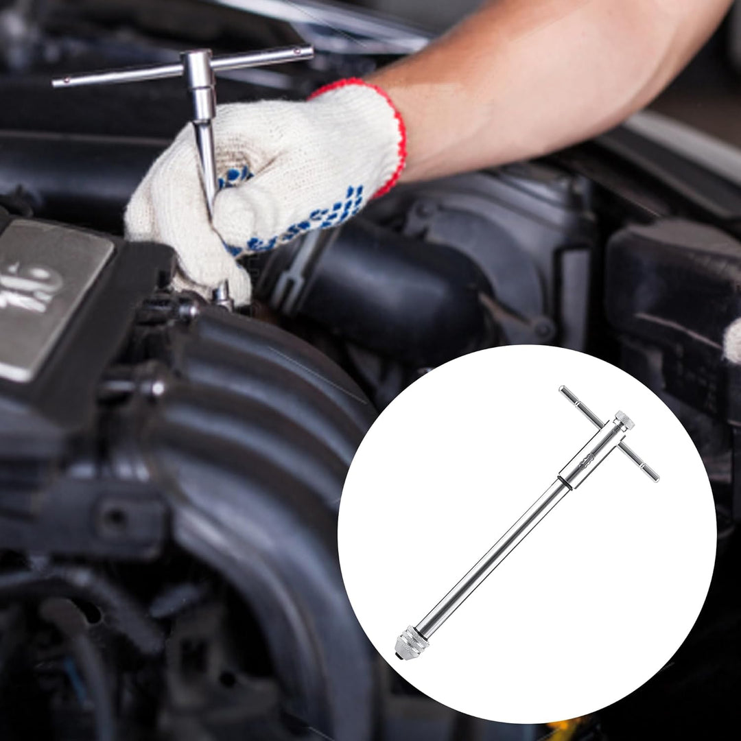 Gewindebohrer Verlängerung, Windeisen für Gewindebohrer, M5 - M12 Lang Werkzeughalter mit Gleitgriff