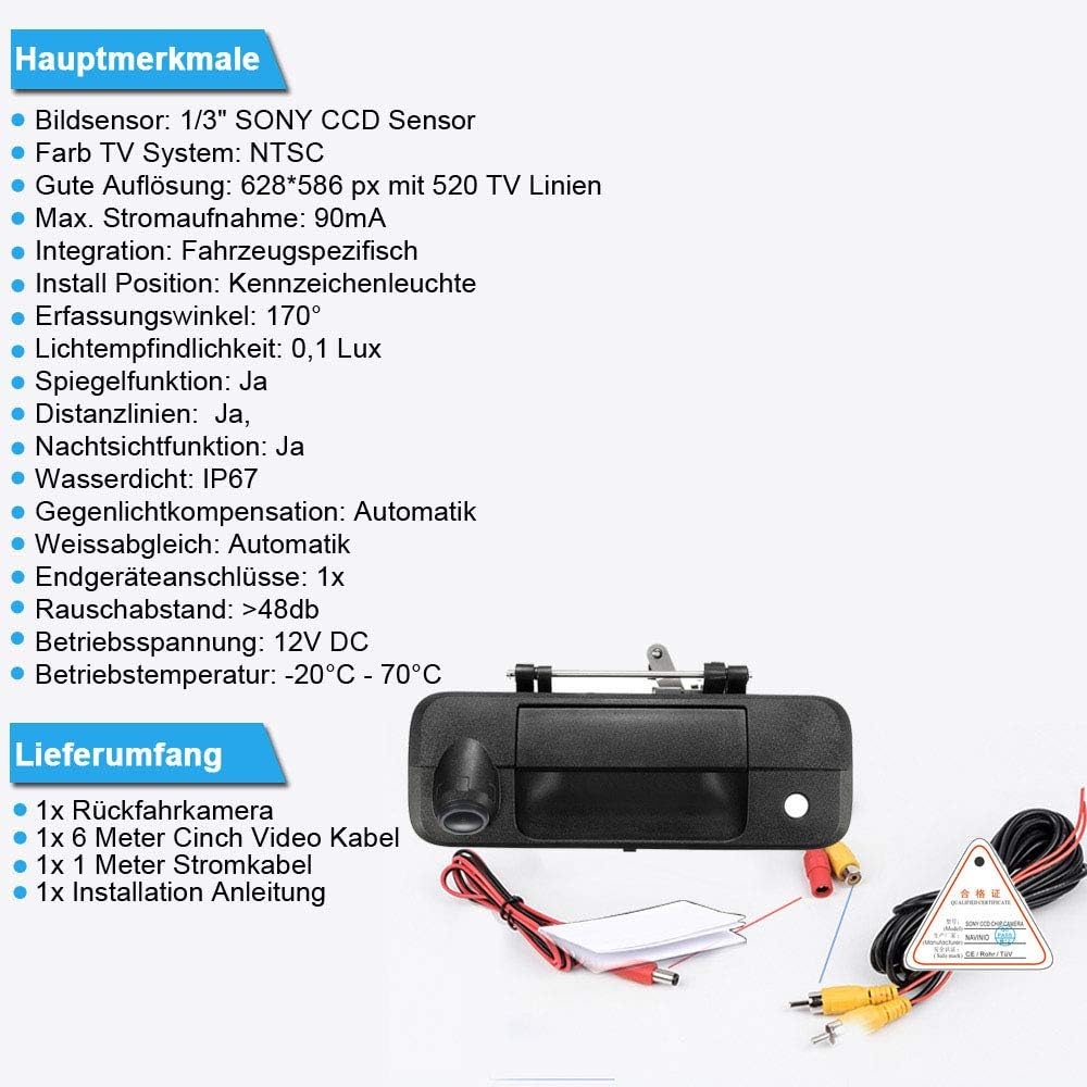 Navinio 1280 * 720 Pixels 1000TV Lines Auto Dritte Dach Top Mount Bremsleuchte Kamera Bremslicht Aut