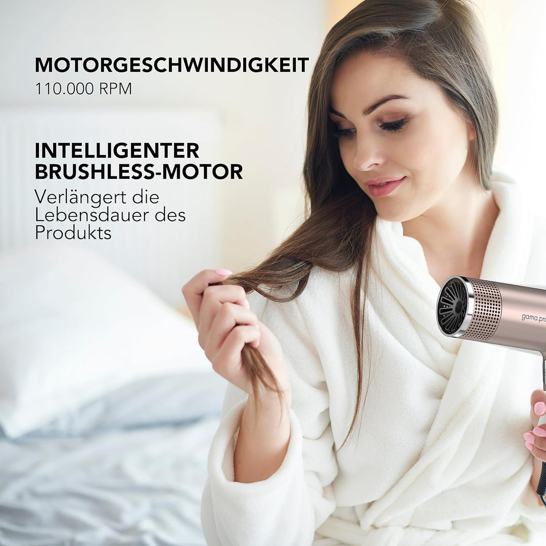 Gama Italy Professional Professioneller Haartrockner iQ1 Perfetto - Oxy-Active Technologie, Auto-Cle