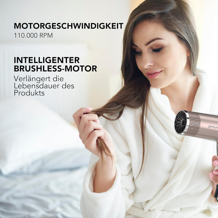 Gama Italy Professional Professioneller Haartrockner iQ1 Perfetto - Oxy-Active Technologie, Auto-Cle