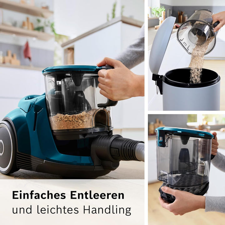 Bosch Staubsauger beutellos Serie 6 ProFamily BGC41XFMLY, ideal für Allergiker, Hygiene-Filter, 10 J