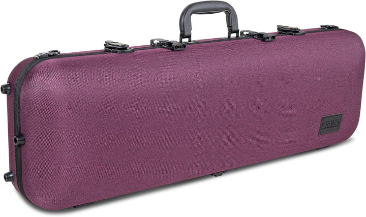Violinkoffer BIO A 4/4 mit Notentasche, Seitengriff, verstellbare Halsauflage Farbe: violett, violet