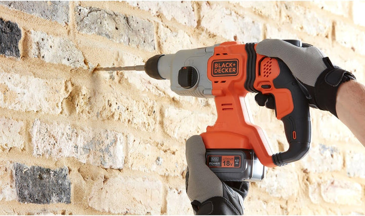 Black+Decker Li-Ion Akku (18V 4,0Ah, für alle 18V / F5 Gartengeräte und Elektrowerkzeuge, anwenderfr