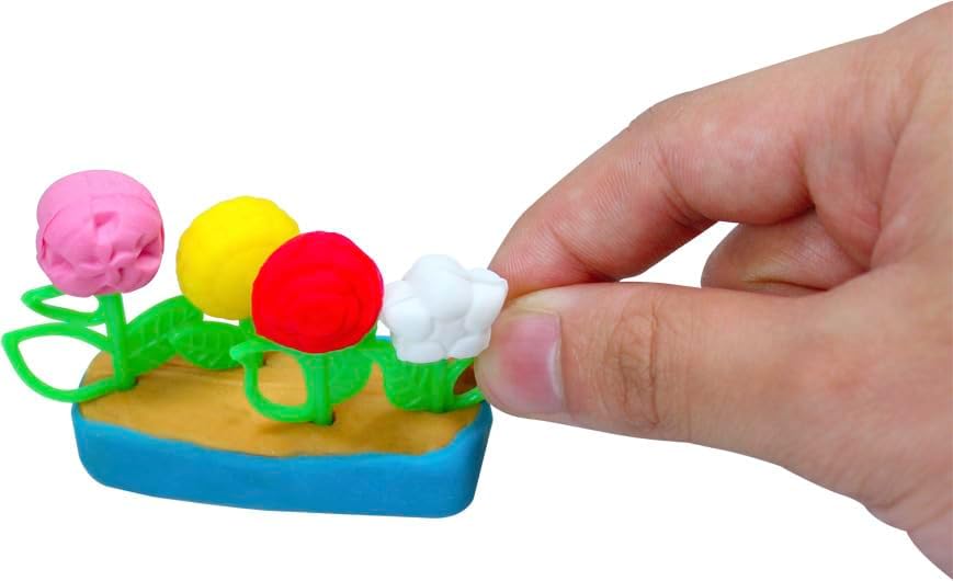 Simba 106326054 - Art und Fun Knetset Einhorn im Koffer, Plattform zum Bespielen, 4x30g Knete, 15 Te