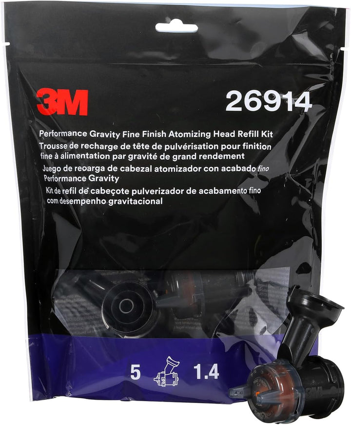 3M Fine Finish Hochleistungsdüsenkopf für Fliessbecher, 1.4 mm, orange, 26914 Orange 1.4 Fine Finish