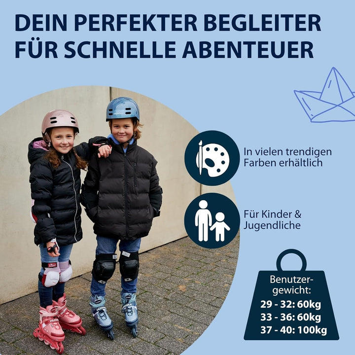 HUDORA Inline Skates Mia/Leon - Inliner für Kinder/Jugendliche & Erwachsene in versch. Grössen & Far