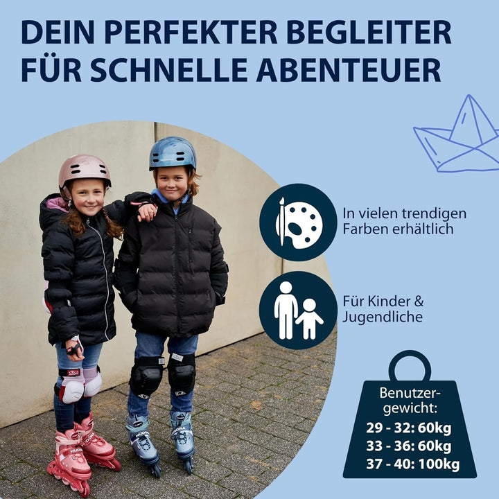 HUDORA Inliner Mia/Leon - Inliner für Kinder, Jugendliche und Erwachsene - Verschiedene Grössen - Ro