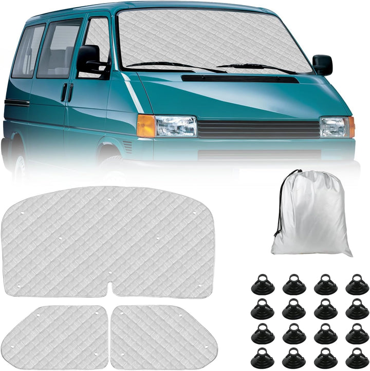 Thermomatte Fahrerhaus passend für VW T4, Luxus Thermomatten Fahrerhaus Innen Temperaturkontrollschu