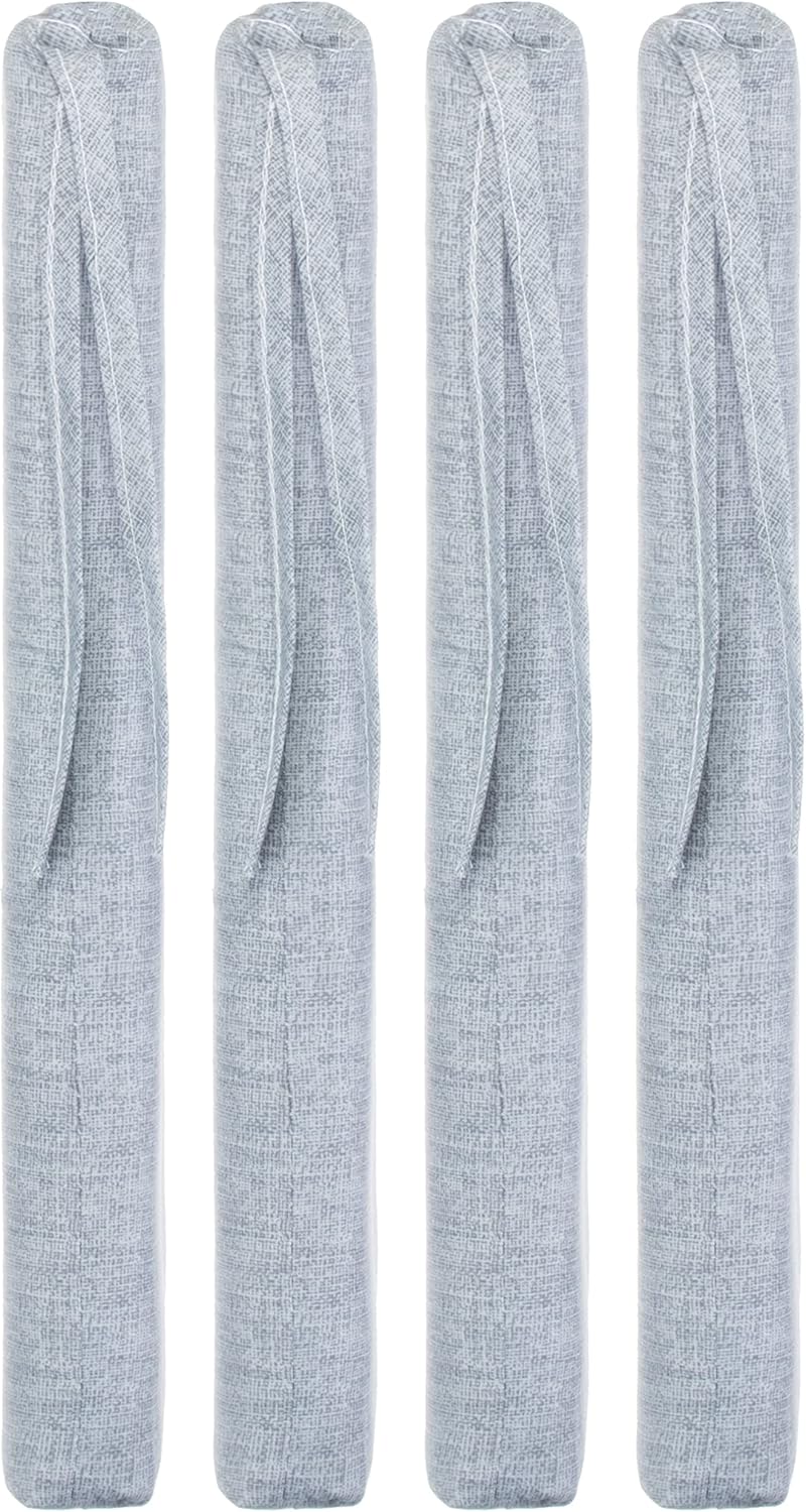 Brandsseller Sitzkissen 4er-Set ca. 40x40 cm mit Klettverschluss Stuhlauflage Sitzauflage 4 Kordelbä