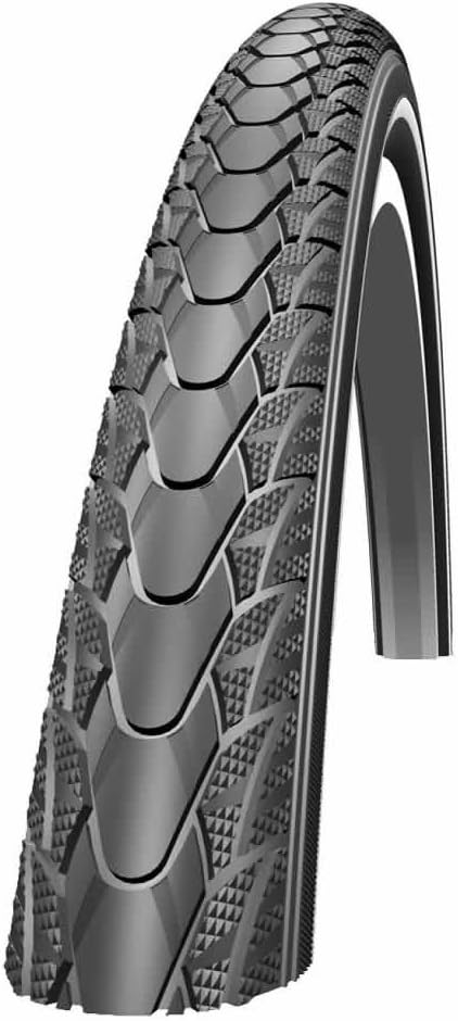 Schwalbe - Marathon Plus Reflex – Trekkingreifen mit Reflexstreifen für Fahrräder. 26 x 1 3/8, 26 x