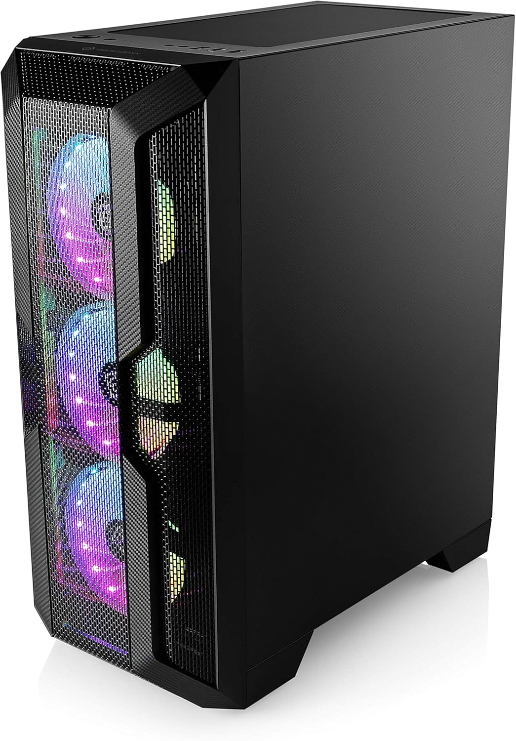 Gaming PC-Gehäuse Helios 250X - Midi-Tower, RGB Beleuchtung (inkl. Steuerung), Glas-Seitenteil, vorm