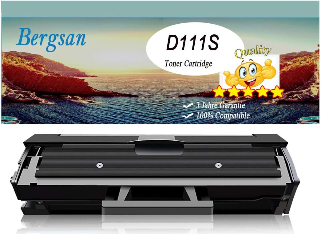 Bergsan 1 Toner kompatibel mit Samsung MLT-D111S für Xpress M2020 M2020W M2022 M2022W M2070 M2070W M