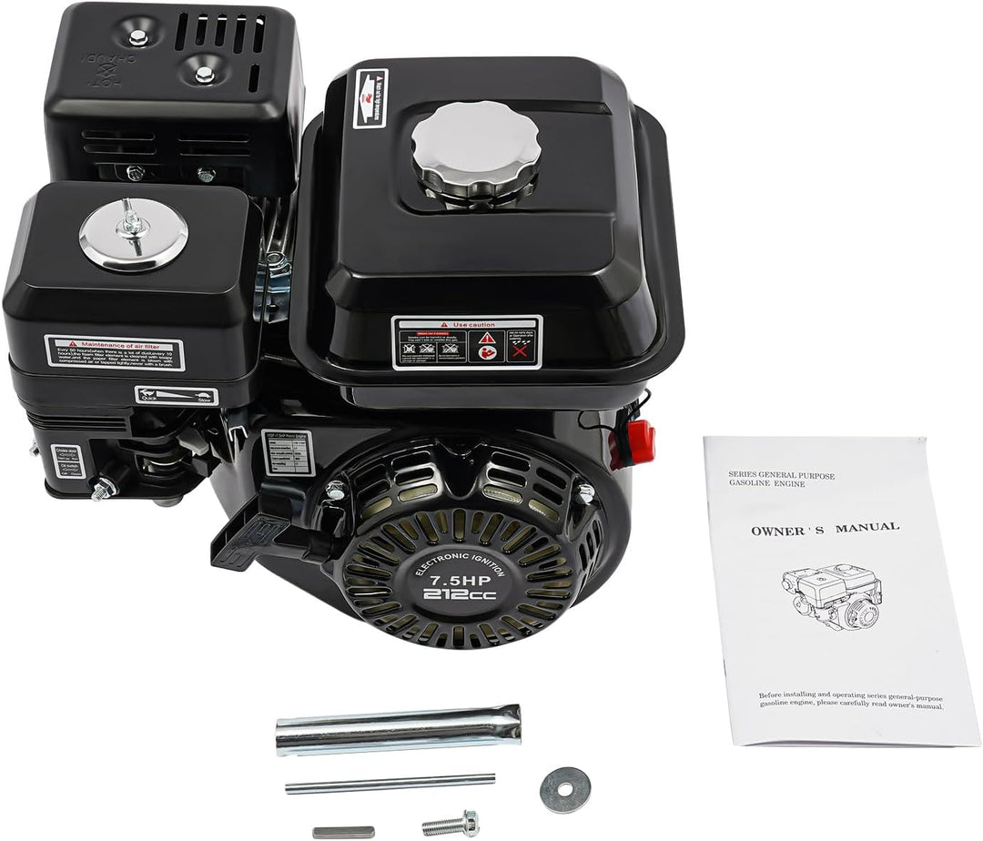 BJTDLLX 7.5 PS 210cc Benzinmotor Kartmotor Standmotor Antriebsmotor 4 Takt 3600 U/min Ersatzmotor 20