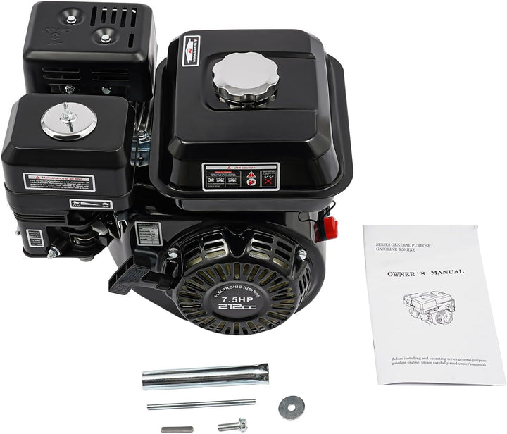 BJTDLLX 7.5 PS 210cc Benzinmotor Kartmotor Standmotor Antriebsmotor 4 Takt 3600 U/min Ersatzmotor 20