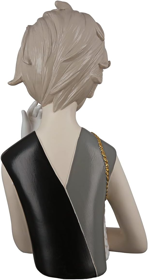 GILDE Deko Poly Skulptur Figur Lady - mit Handtasche - Dekoration Wohnzimmer - Höhe 29 cm, 37196, Gr