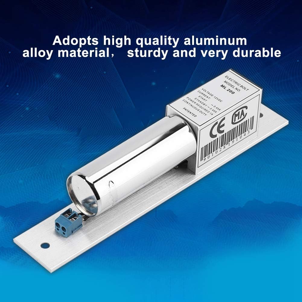 Elektromagnetische Schlösser, DC 12V Elektrische Drop Bolt Türschloss Zugangskontrolle Türoffner Mag