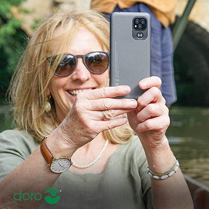 Doro 8100 Plus 4G Smartphone für Senioren - Entsperrt - Wasserdicht - mit Triple-Kamera - 6,1" Bilds