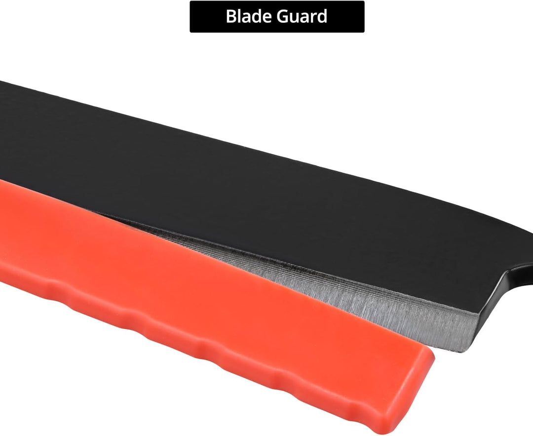 QWORK® 250 mm Zugmesser Reifmesser mit Hohe Schärfe, Gehärteter Hohlschliffklinge, Ergonomischen Hol