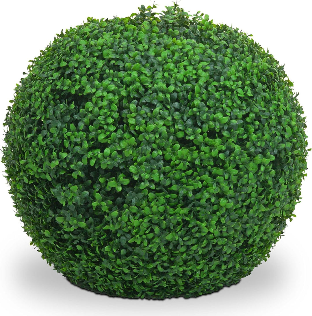 Mendler Künstlicher Busch HWC-L77, Buchskugel Dekopflanze Buchsbaumkugel Kunstpflanze Buxus, Outdoor