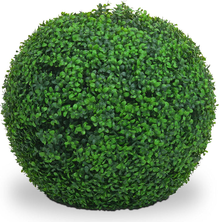 Mendler Künstlicher Busch HWC-L77, Buchskugel Dekopflanze Buchsbaumkugel Kunstpflanze Buxus, Outdoor
