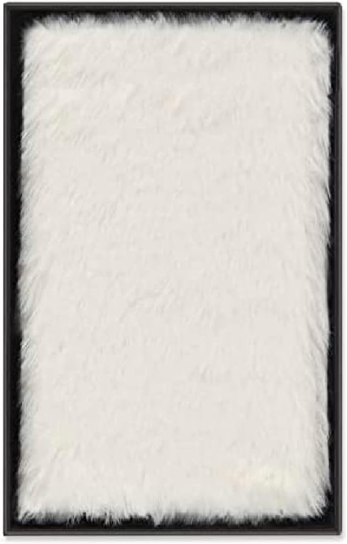 Moleskine - Notizbuch mit Kunstfell, Hardcover und Elastikverschluss, Grösse Extra-Small, Farbe Crem