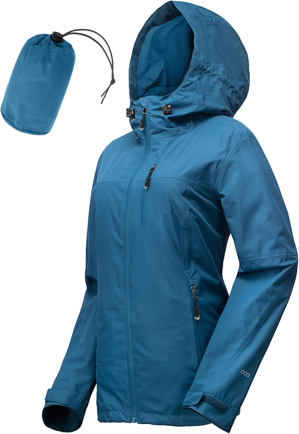 33,000ft Regenjacke Damen Wasserdicht Outdoorjacke Atmungsaktiv Herbst Übergangsjacke Leichte Jacke
