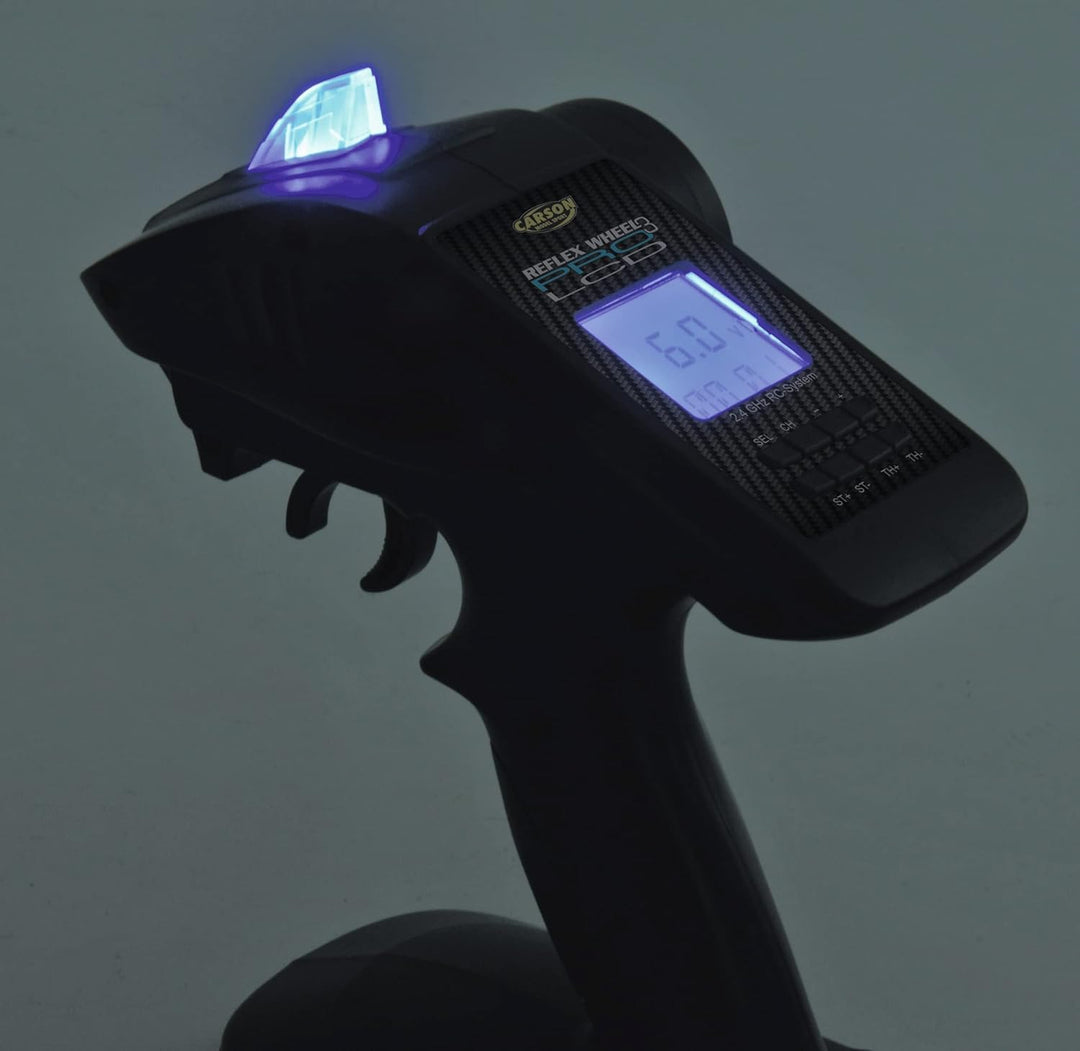 Carson 500500055 500500055-FS 3K Reflex Wheel Pro 3 LCD 2.4 Bec,Tamiya KIT kompatibel, Modellbau, Zu