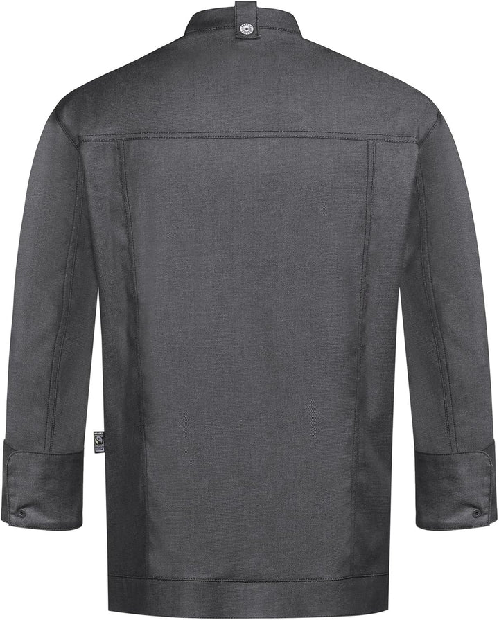 Greiff Gastro Moda Cuisine Herren Kochjacke Jeans-Style Regular Fit, XS