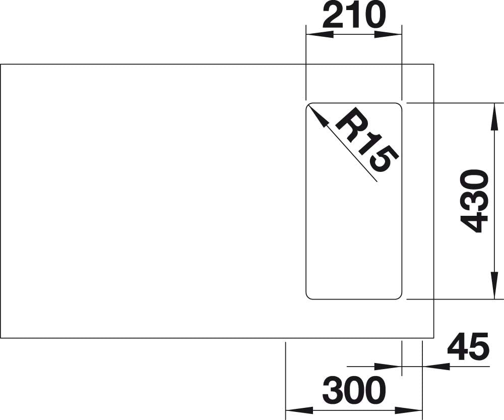 BLANCO ANDANO 180-IF | Edelstahl | Einbauart: Einbau von Oben & Flächenbündig | ohne Ablauffernbedie